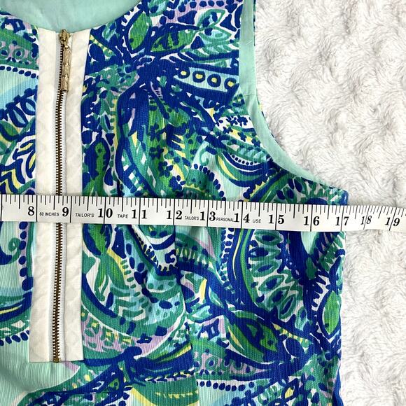 Lilly Pulitzer Poolside Blue Keep It Current Penelope Preppy Shift Dress 8 - Picture 9 of 11
